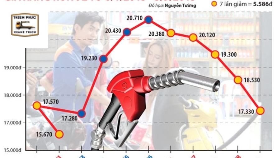 Cước vận tải bắt đầu giảm theo giá xăng